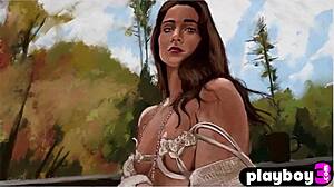 Watch cozy striptease with Alexandra Belle showing nice ass?