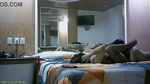 me coji a mi hermanastra ella dice puedes correrte dentro. we fucked hard in the bedroom and i creampied her.