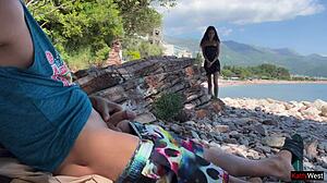 Did you see that public dick flashing on the beach? I grabbed it and made him cum!