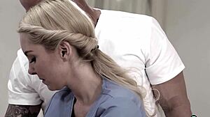 Tricked teen fucked by masseuse and husband!