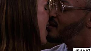 horny shemale fucks tipsy black dude bareback?