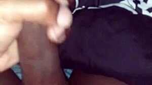 why stroke that big black monster cock in bed before sleep?