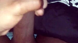 why stroke that big black monster cock in bed before sleep?