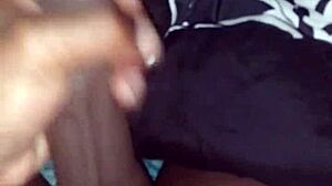 why stroke that big black monster cock in bed before sleep?