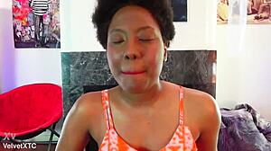 i'm licking this cute black babe's big ass in the interview