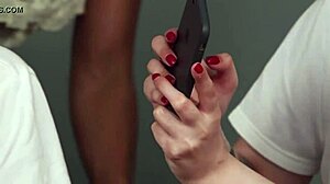 european teacher interacts with teen.