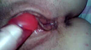 Joice demonstrates pussy orgasm using vibrator for jerk off instructions