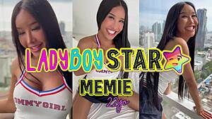 My First Date with Ladyboystar Memie and the Girly Beauty Fucking Each Other!