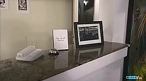 Tattoed Brunette Sex Goddes Wearing Sexy Outfit Is Being Fucked In A Dark Room