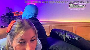 Elsa gets a hard spanking and dominated by big black bull.