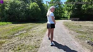 i had public bareback sex with a stranger, creampie and mouth piss at rest stop part 1