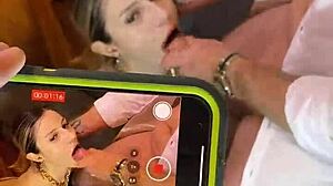 backstage of a sloppy blowjob with facial cumshot ft lady knoxtar