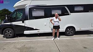 i had public bareback sex with a stranger, creampie and mouth piss at rest stop part 1