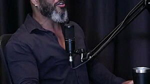 Safada shows off chest tattoos after saying she values small achievements, likes fingering ass, slaps, and blowjobs - Bibi Hourani watch on sheer red.