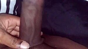 why stroke that big black monster cock in bed before sleep?