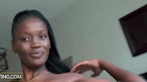 Messy Ebony Amateur Fucked by Casting Agent
