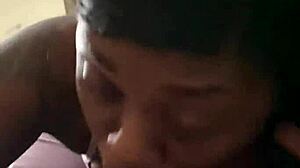 Amateur sucks dick real good in sloppy wet session