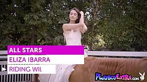 Big Boobed Nude Latina Teen 18+ Bride Eliza Ibarra Riding On A Horse Bareback