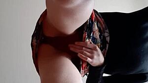 i love watching this skinny brunette masturbate her tight pussy to orgasm on my face