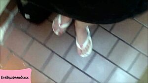 Stay at my feet while i piss my toilet dog