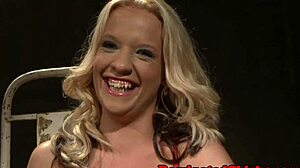 euro babe punished before tasting jizz