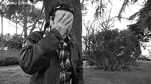 Laura's dressed, tight pussy spread wide with dirty talk 😏