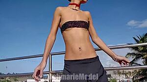 dancing topless in public flashing everything