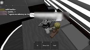 Playing with beautiful girl alone in roblox