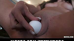 petite brunette girlfriend making sex tape