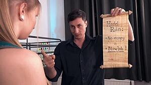 Ukrainian teen beauty lika star has sensual massage sex with lover