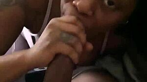 Amateur sucks dick real good in sloppy wet session