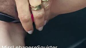 Lebanese squirter fountains in car outdoors!