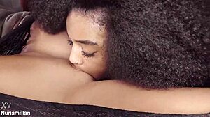 Three horny sluts in sexy bodysuits call for two big black cocks to fuck us hard