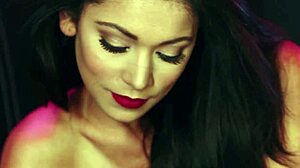 Glamorous Latina Teen Strips Naked