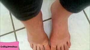 Stay at my feet while i piss my toilet dog