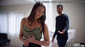 Why did the BBC stud rail the stepbro's tiny MILF wife after arresting him?