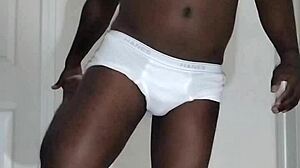 My first time masturbating since august 24th of this year and wearing white underwear 1 😊