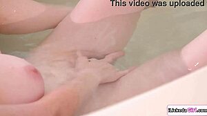 big tits teen fingering hairy stepmom in lesbian encounter