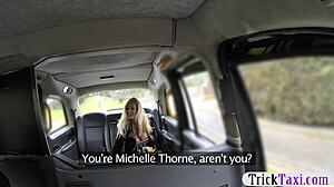 Giant boobs passenger gets banged in the cab