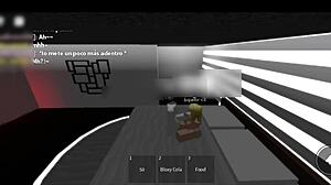 Playing with beautiful girl alone in roblox