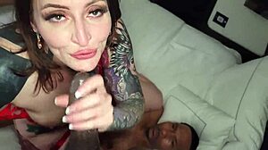 twerking elle gets threesome in la