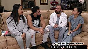 mia's pussy blasted, brother watching?