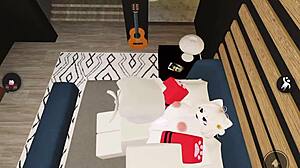 Fox girl gets pounded in rough doggystyle riding game