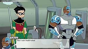 Bumblebee has some fun in the bathroom during 18 titans part 24 😊