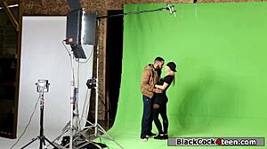 horny fan sucks her idols black cock