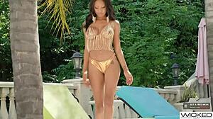 Does wicked September reign hop on big dick and get tits bouncing?