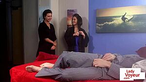 Cute Femdoms In Lingerie HUMILIATE Sub Guy