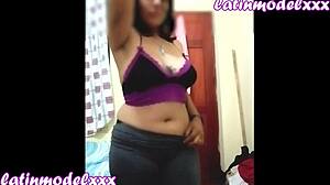 huge tits girl performs sexy show for fans