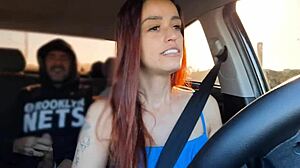 safada motorista pega passageiro masturbando e fode no banco?