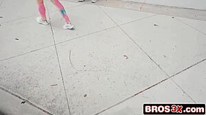 perfect athletic body dancer saved from a stranger and fucked for money